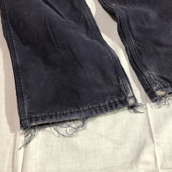 Carhartt Canvas Duck Flannel Blanket Lined Distressed Grunge Workwear 36 - Picture 5 of 12